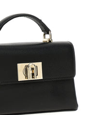 Furla Black Leather Mini Shoulder Bag
