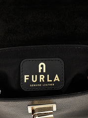 Furla Black Leather Mini Shoulder Bag