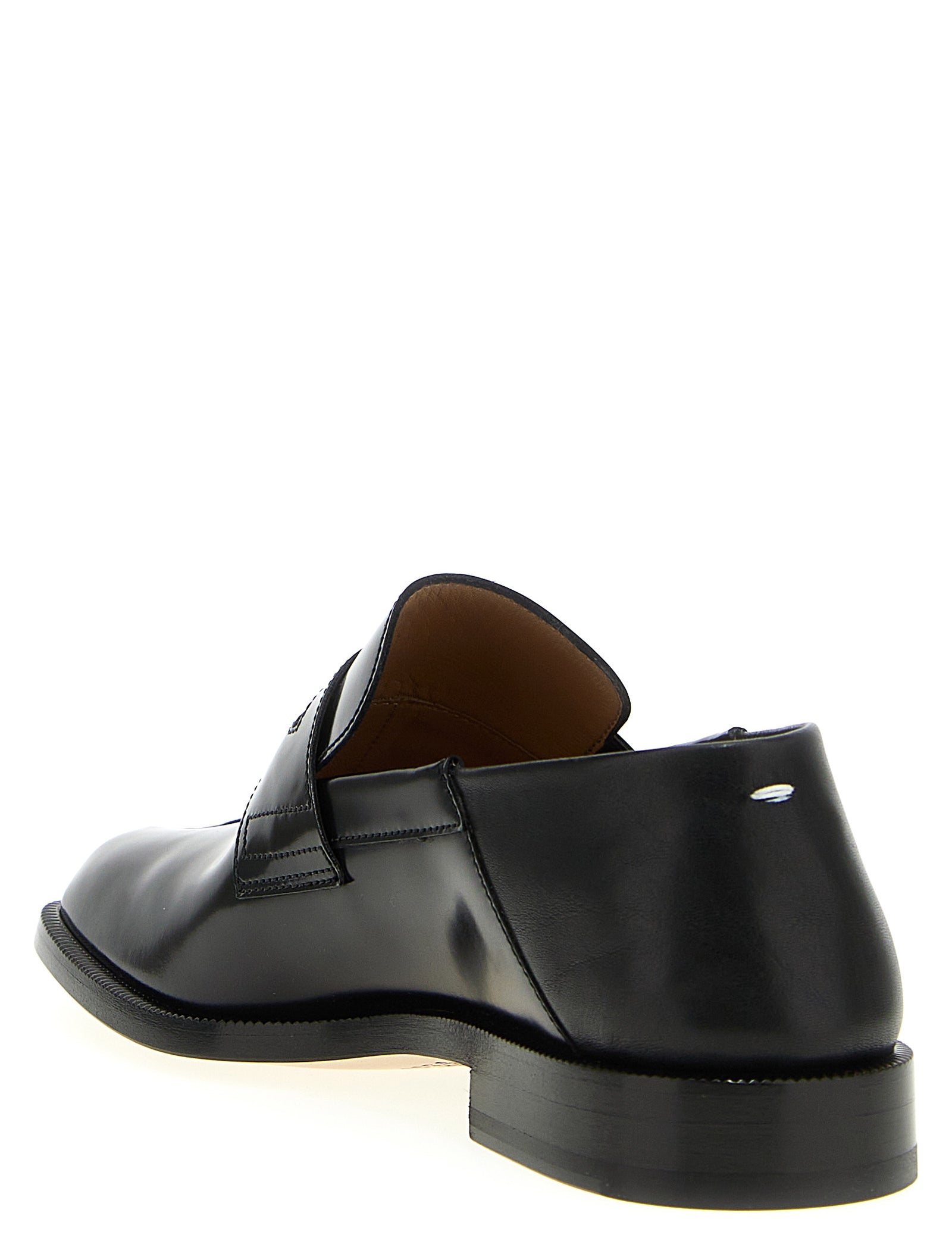 Maison Margiela Black Calfskin Slip-On Loafers