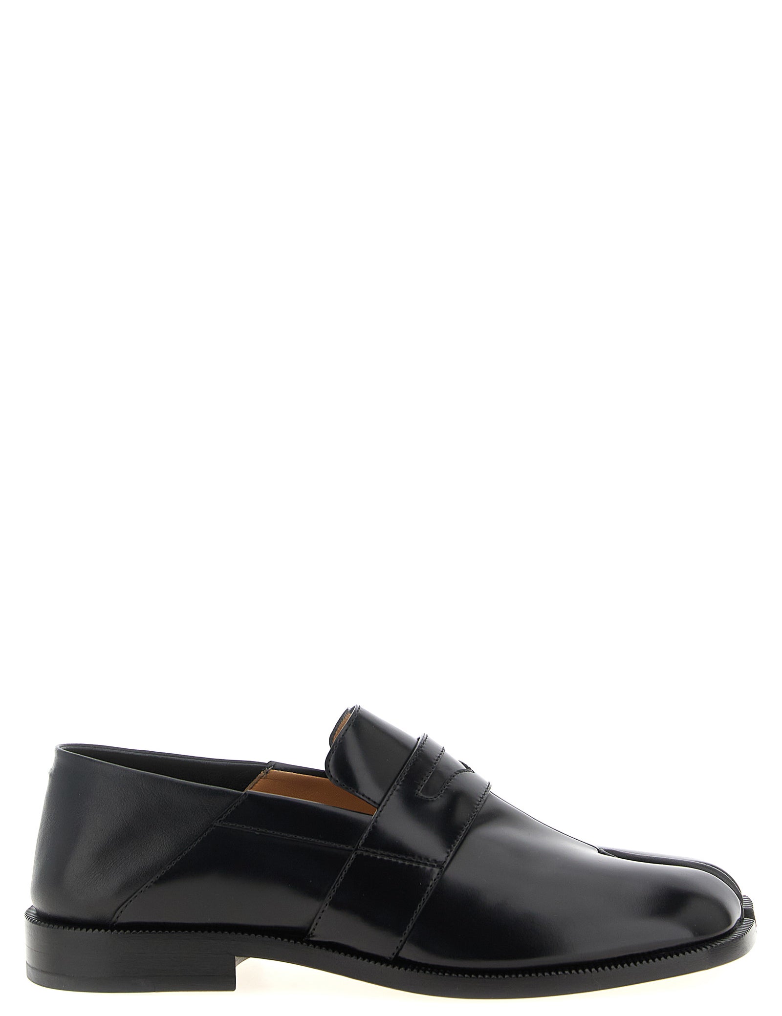 Maison Margiela Black Calfskin Slip-On Loafers