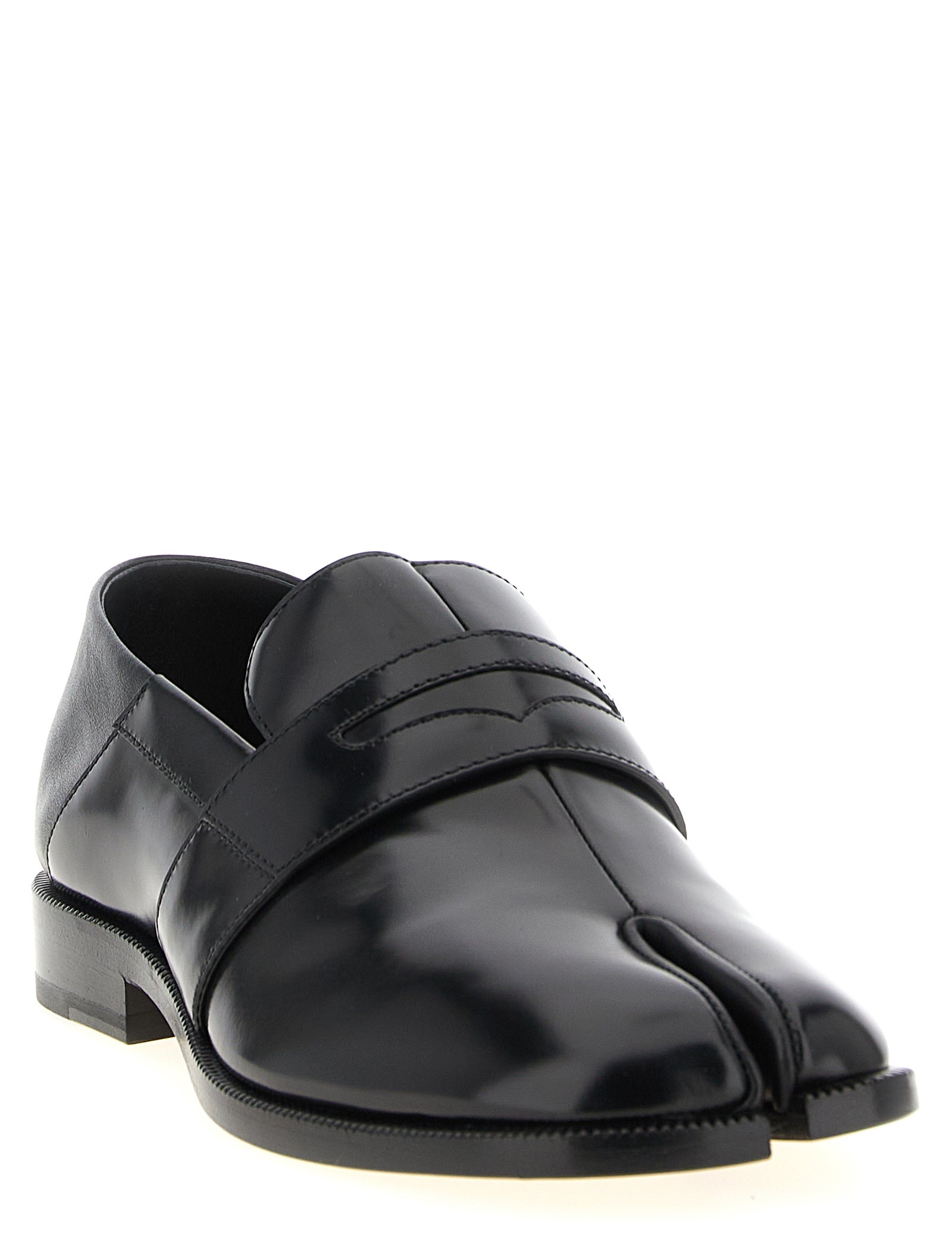 Maison Margiela Black Calfskin Slip-On Loafers