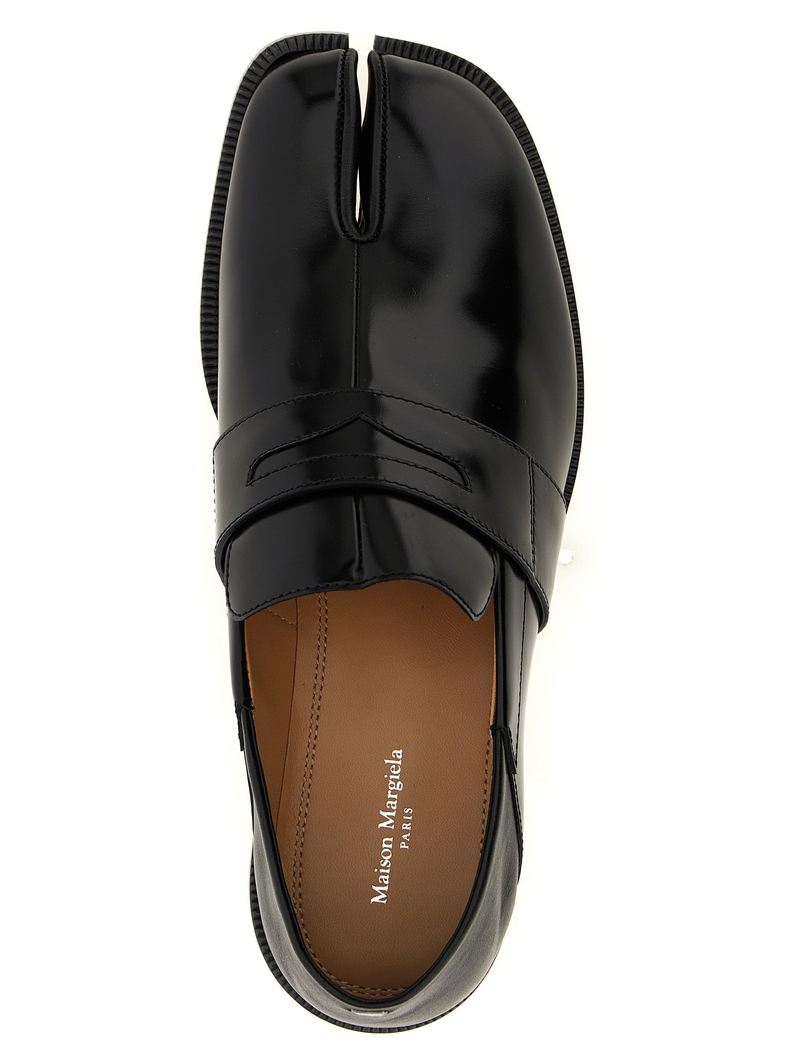 Maison Margiela Black Calfskin Slip-On Loafers