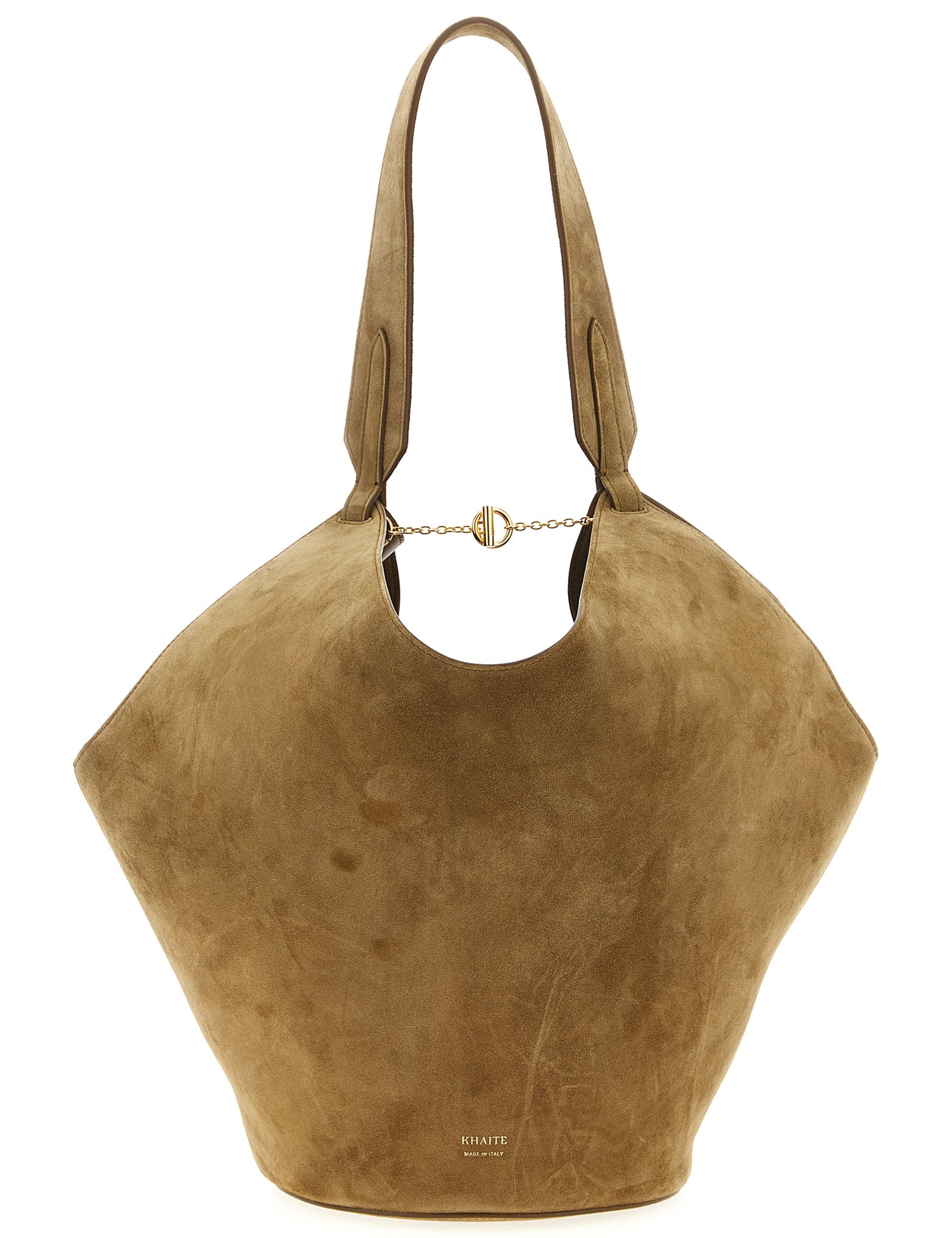 Khaite Brown Calfskin Tote Bag