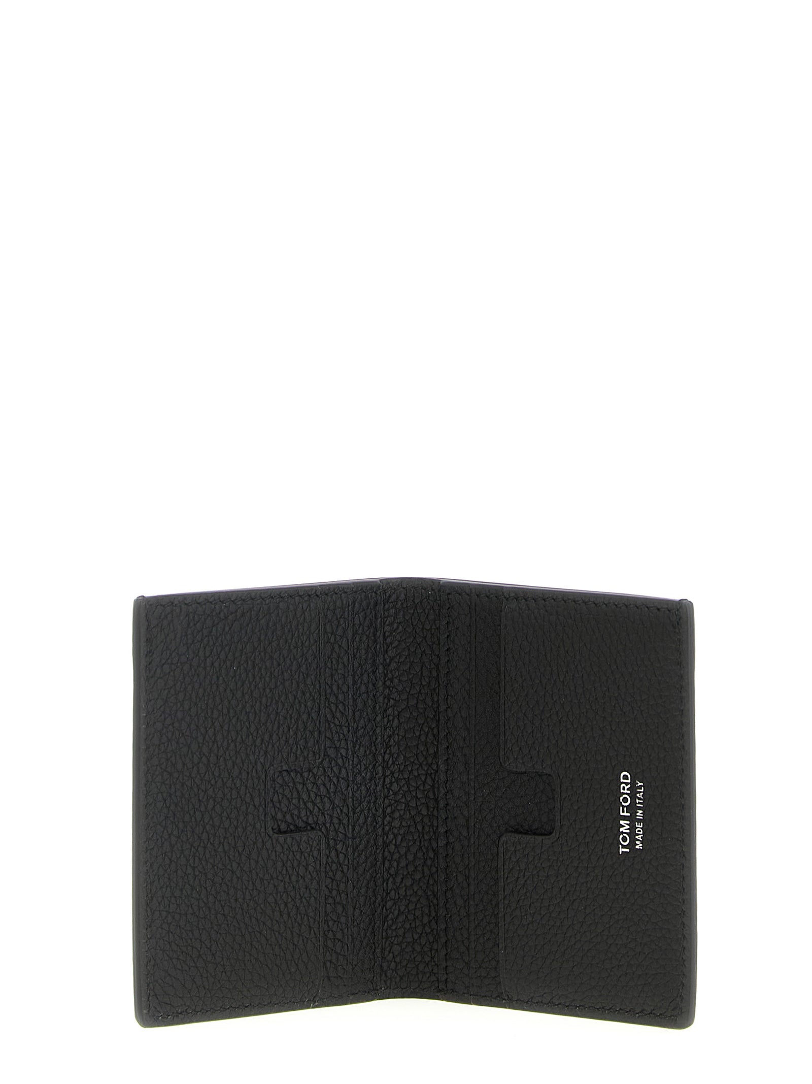 Tom Ford Black Calfskin Foldable Cardholder