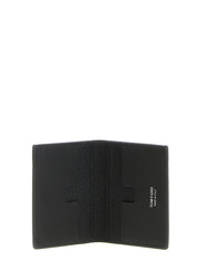 Tom Ford Black Calfskin Foldable Cardholder