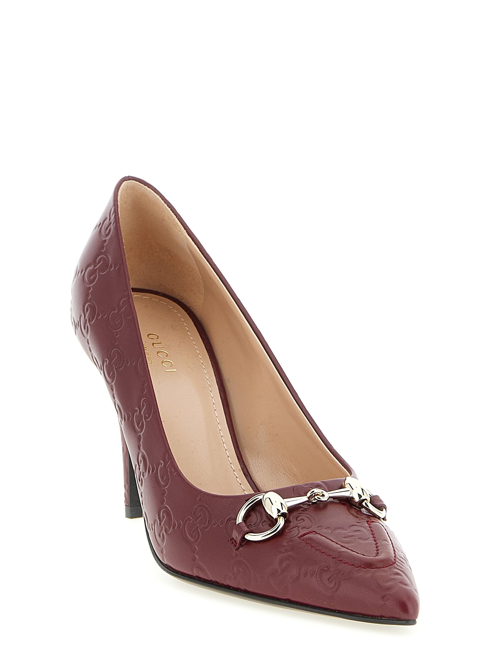 Gucci Red Calfskin High Heel Pumps