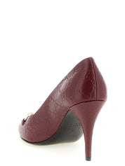 Gucci Red Calfskin High Heel Pumps