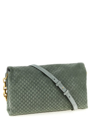 Gucci Green Calfskin Suede Shoulder Bag