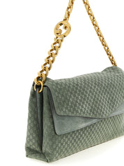 Gucci Green Calfskin Suede Shoulder Bag