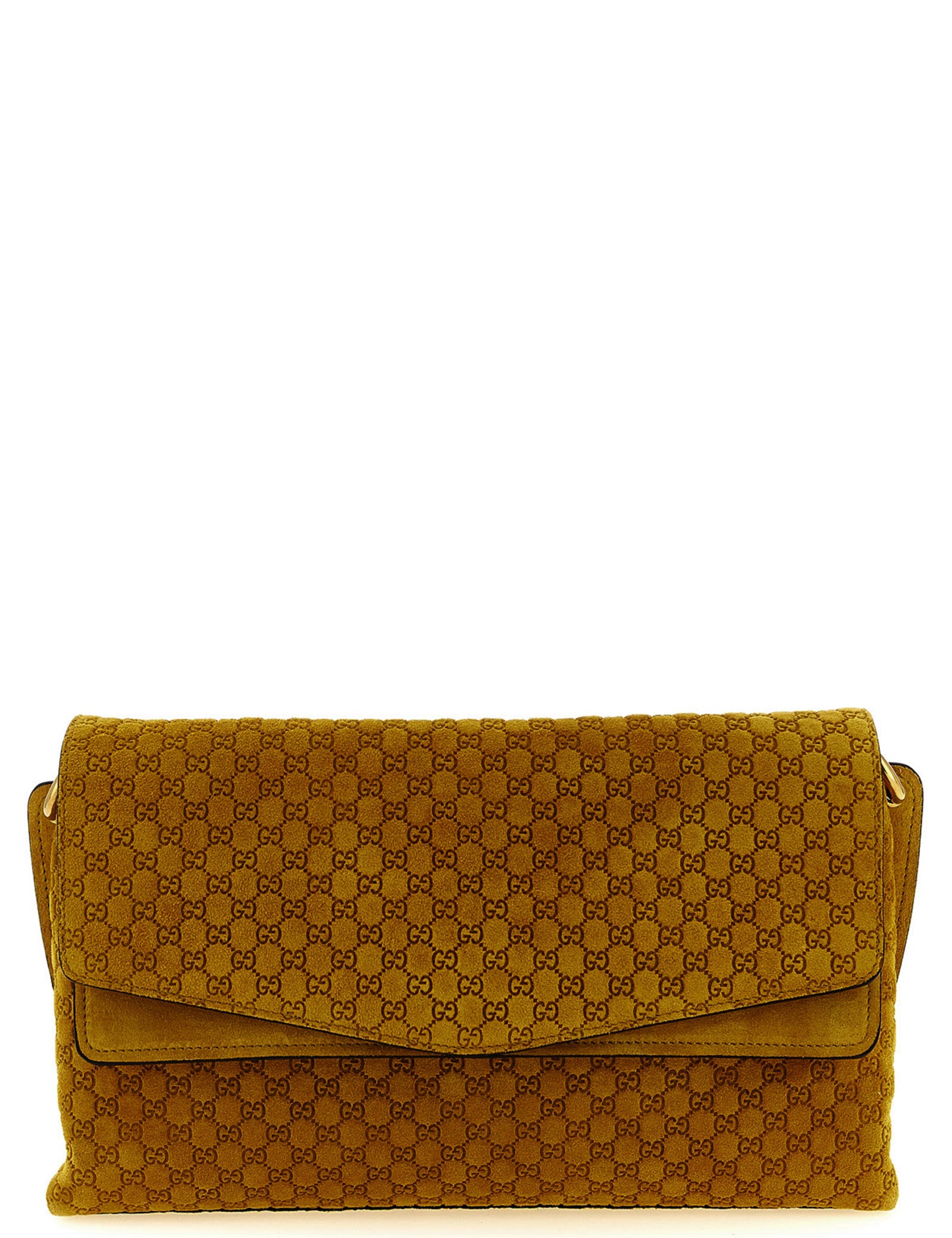 Gucci Yellow Calfskin Shoulder Bag
