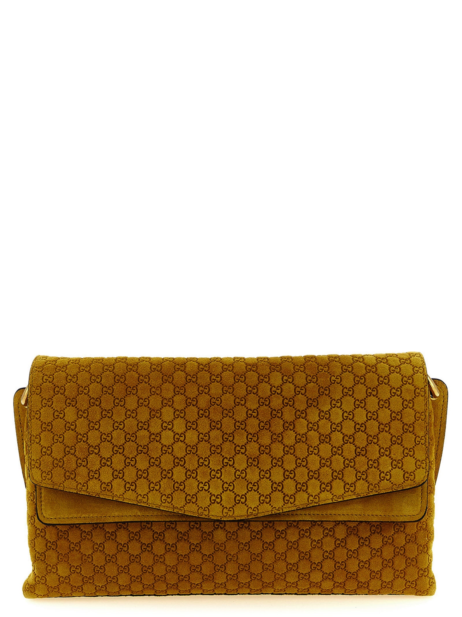 Gucci Yellow Calfskin Shoulder Bag
