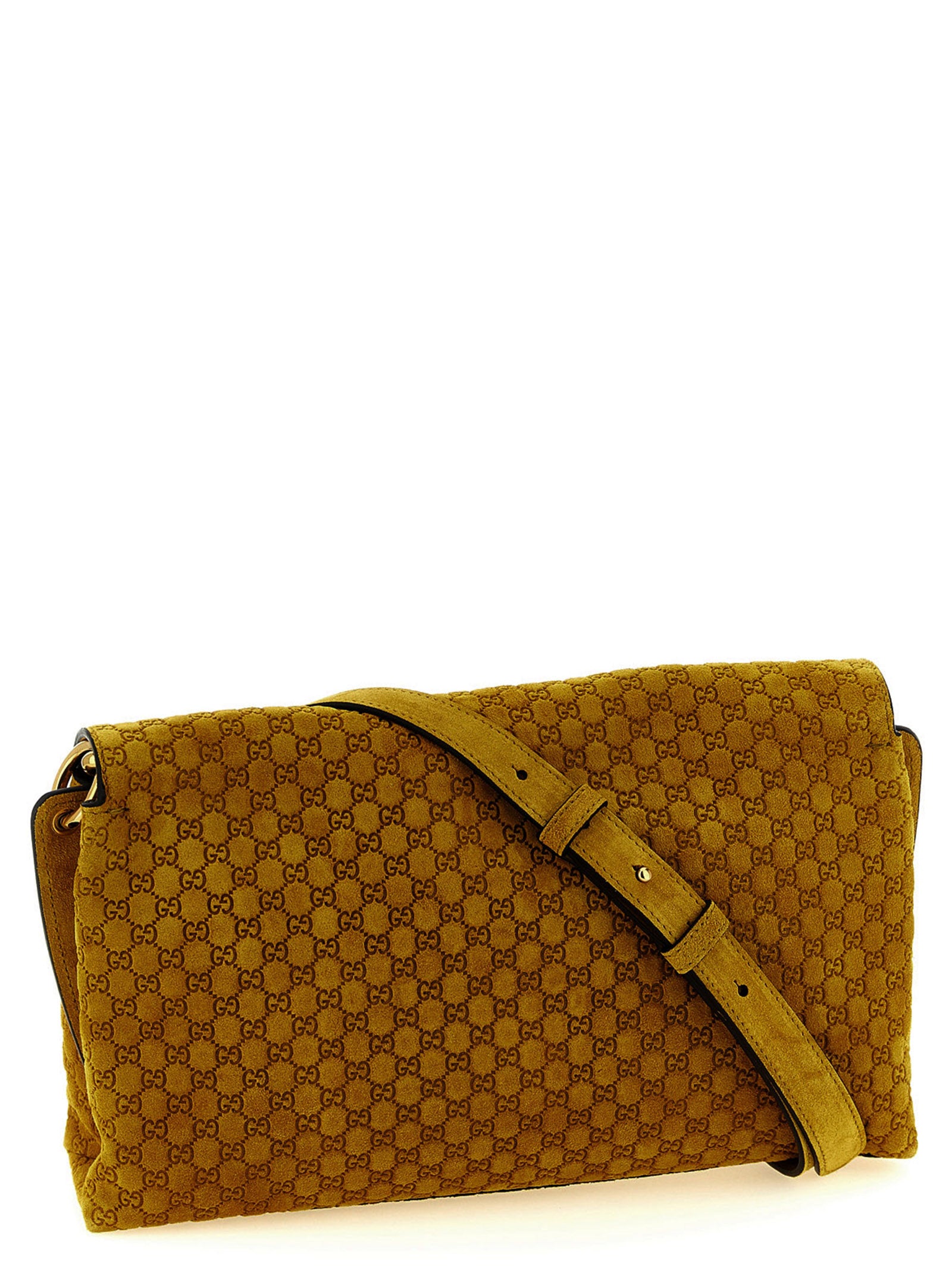 Gucci Yellow Calfskin Shoulder Bag