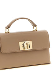 Furla Beige Calfskin Mini Crossbody Bag