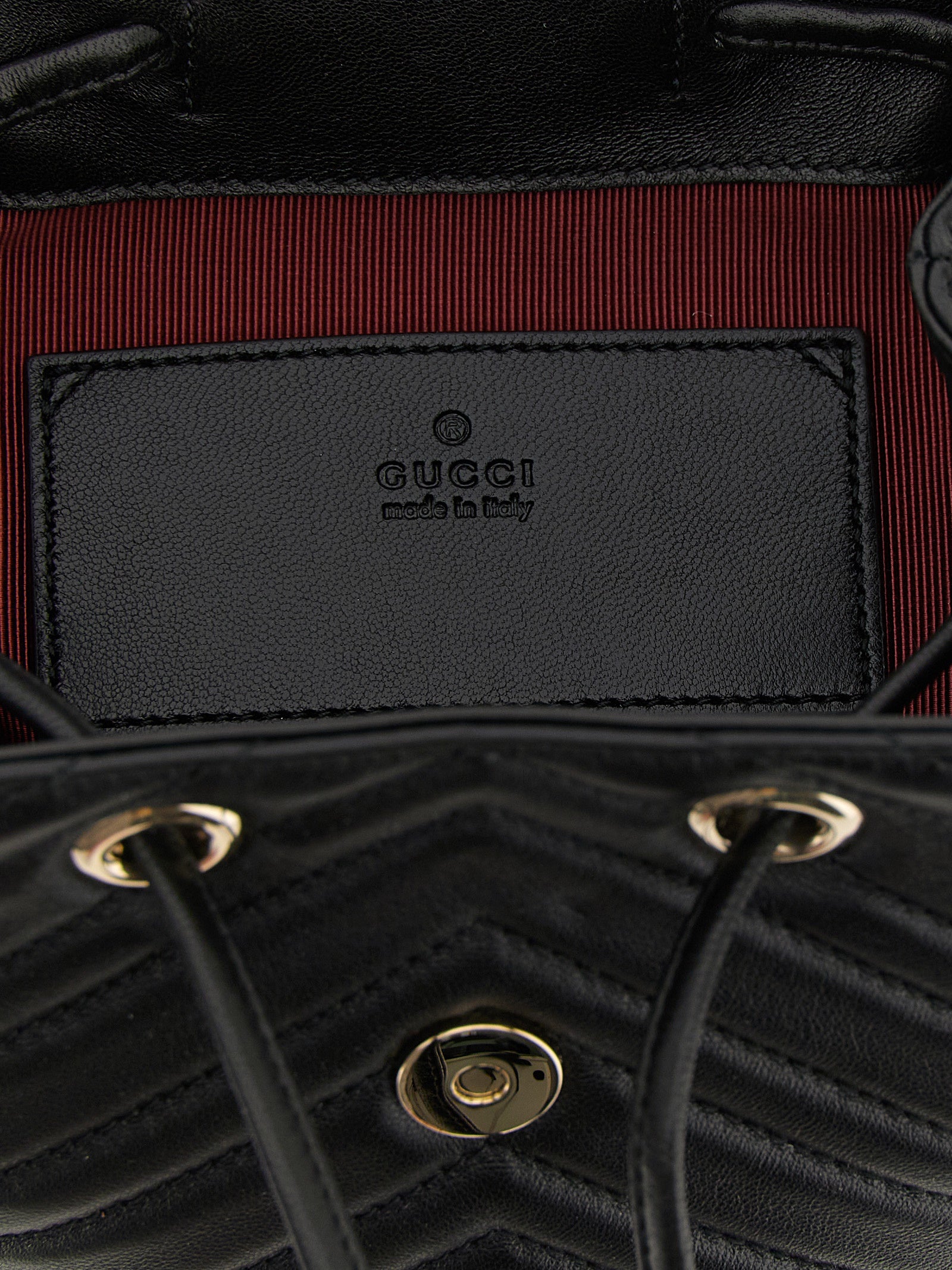 Gucci Black Lamb Leather Mini Backpack