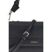 Coccinelle Black Calf Leather Shoulder Bag