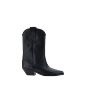 Isabel Marant Black Calf Leather Ankle Boots