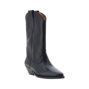Isabel Marant Black Calf Leather Ankle Boots