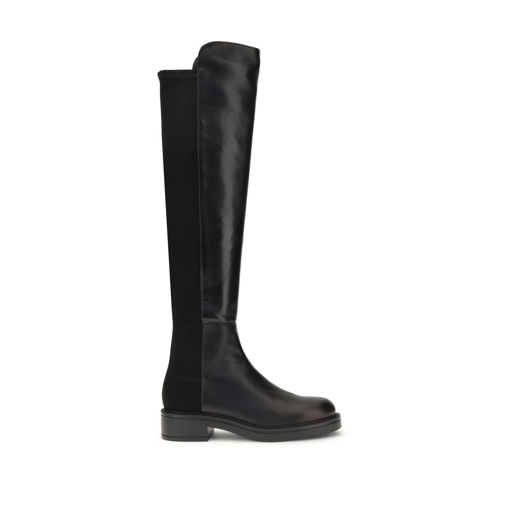Stuart Weitzman Black Leather Over The Knee Boots