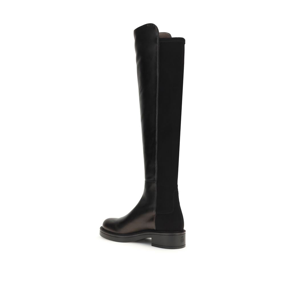 Stuart Weitzman Black Leather Over The Knee Boots