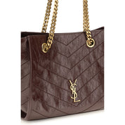 Saint Laurent Brown Calf Leather Shoulder Bag