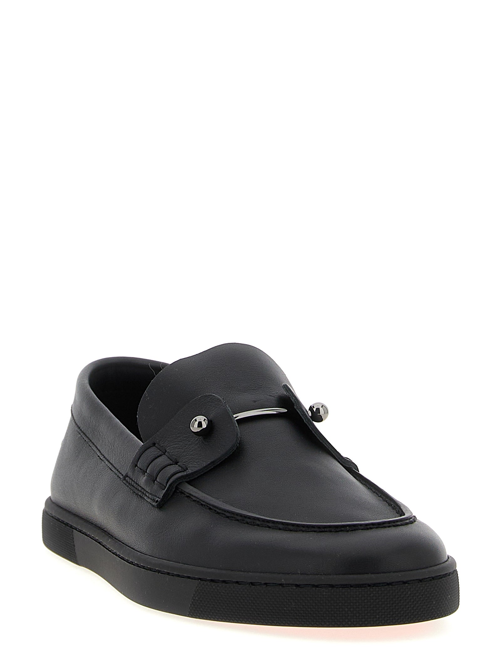 Christian Louboutin Black Calfskin Loafers