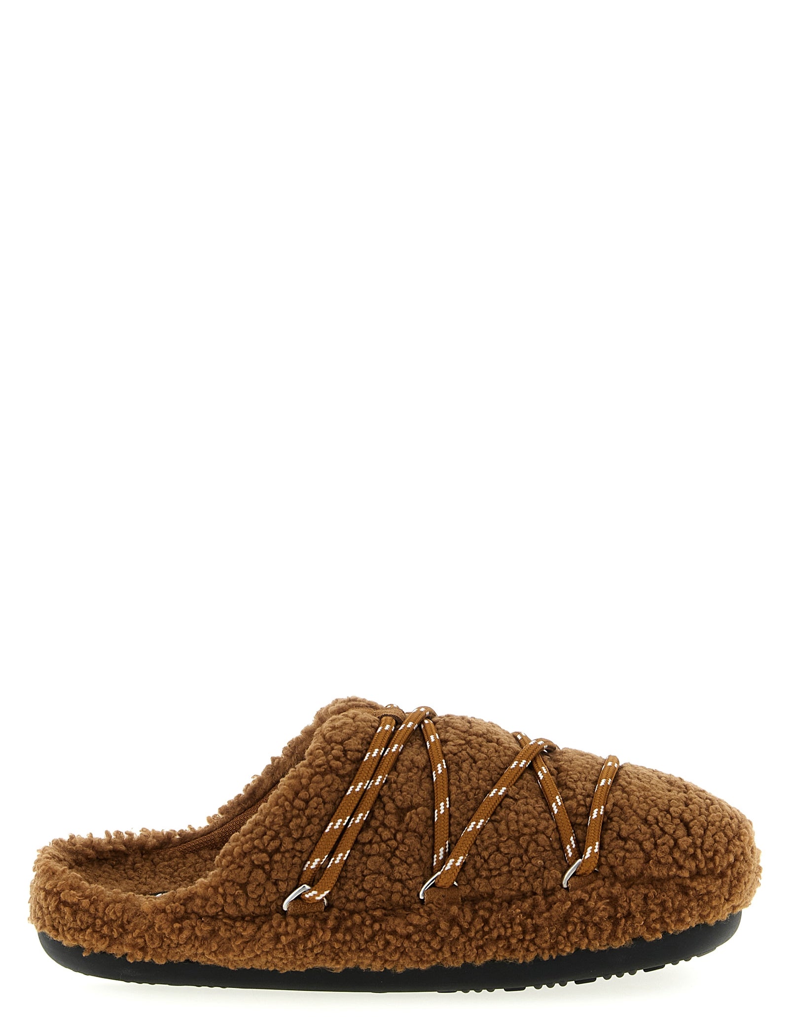 Moon Boot Brown Polyester Slippers