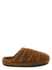 Moon Boot Brown Polyester Slippers