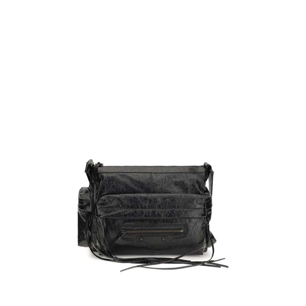 Balenciaga Black Lambskin Shoulder Bag