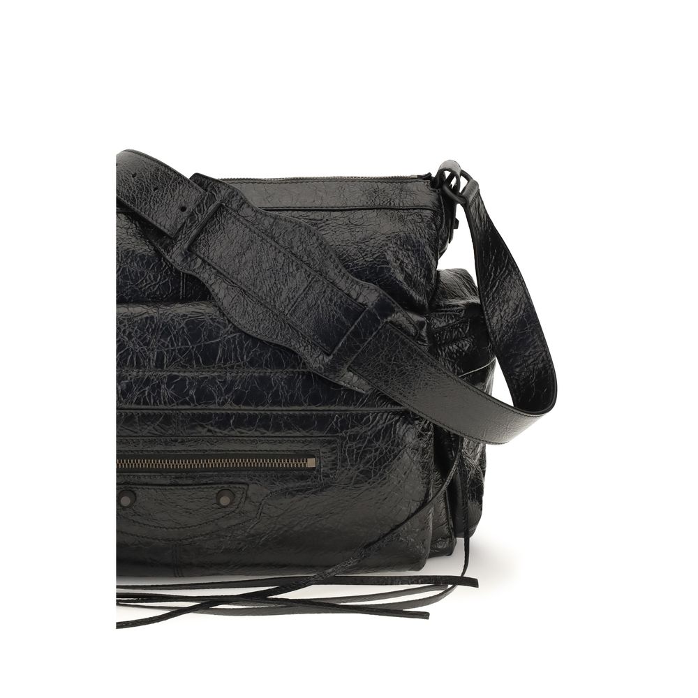 Balenciaga Black Lambskin Shoulder Bag