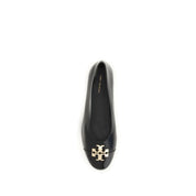 Tory Burch Black Calf Leather Ballet Flats