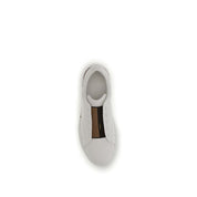 Fendi White Calf Leather Low Top Sneakers