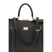 Dolce & Gabbana Black Calf Leather Shoulder Bag