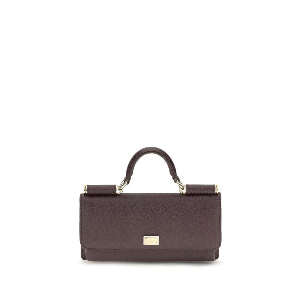 Dolce & Gabbana Brown Calf Leather Shoulder Bag