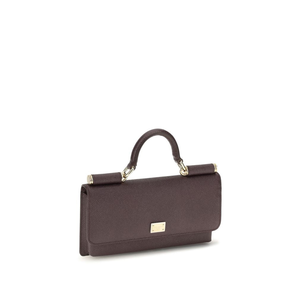 Dolce & Gabbana Brown Calf Leather Shoulder Bag