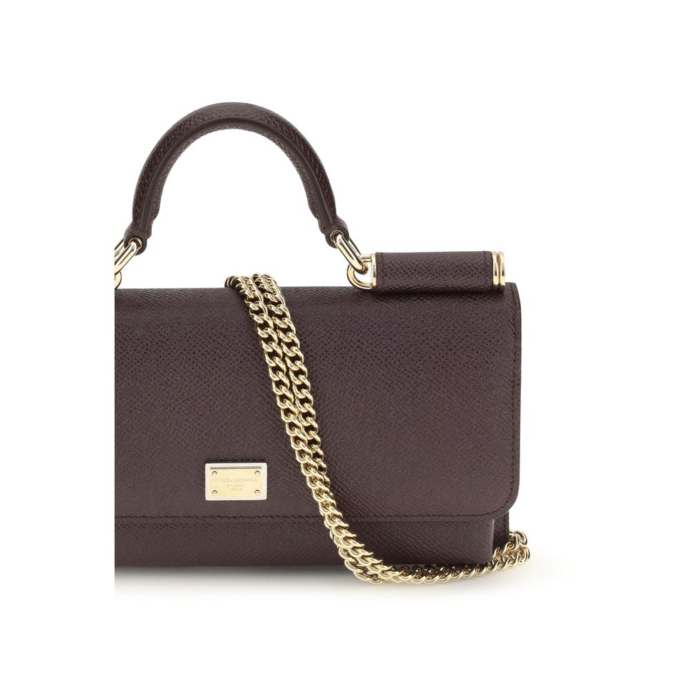 Dolce & Gabbana Brown Calf Leather Shoulder Bag