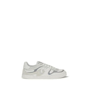 Dolce & Gabbana White Calf Leather Low Top Sneakers