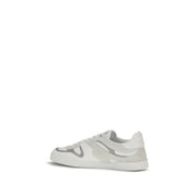 Dolce & Gabbana White Calf Leather Low Top Sneakers