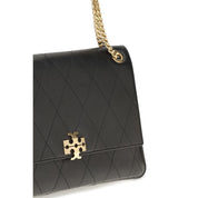 Tory Burch Black Calf Leather Charlie Shoulder Bag