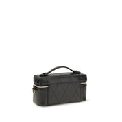 Tory Burch Black Calf Leather Beauty Case