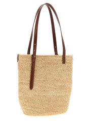 Paco Rabanne Beige Raffia Tote Bag