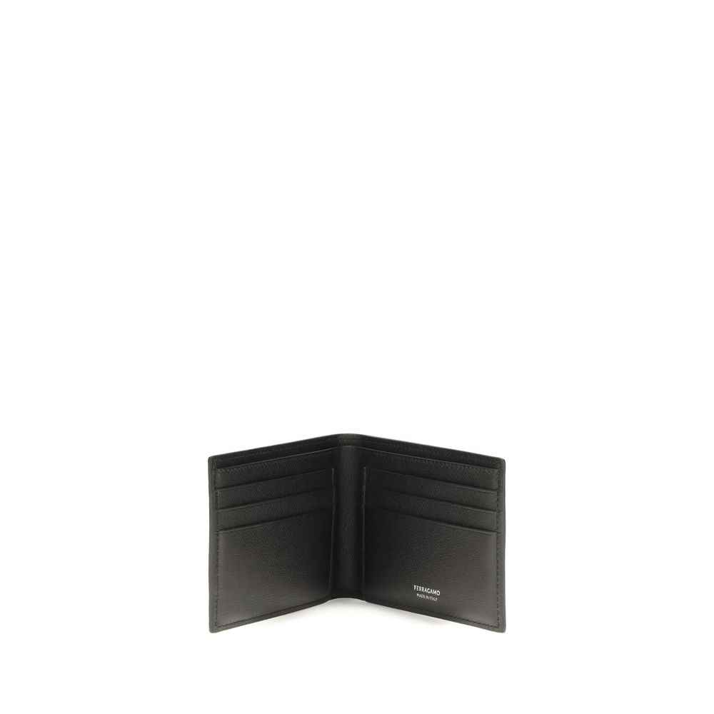 Ferragamo Black Calf Leather Wallet