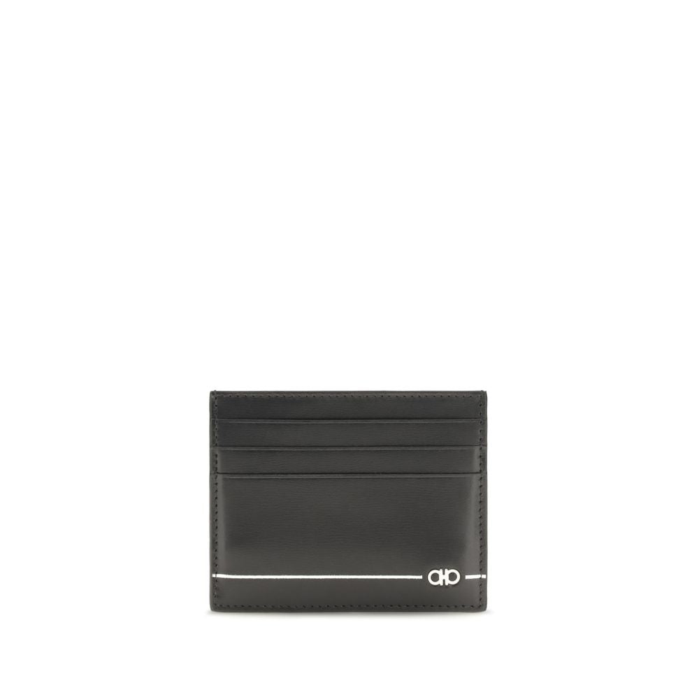 Ferragamo Black Calf Leather Wallet