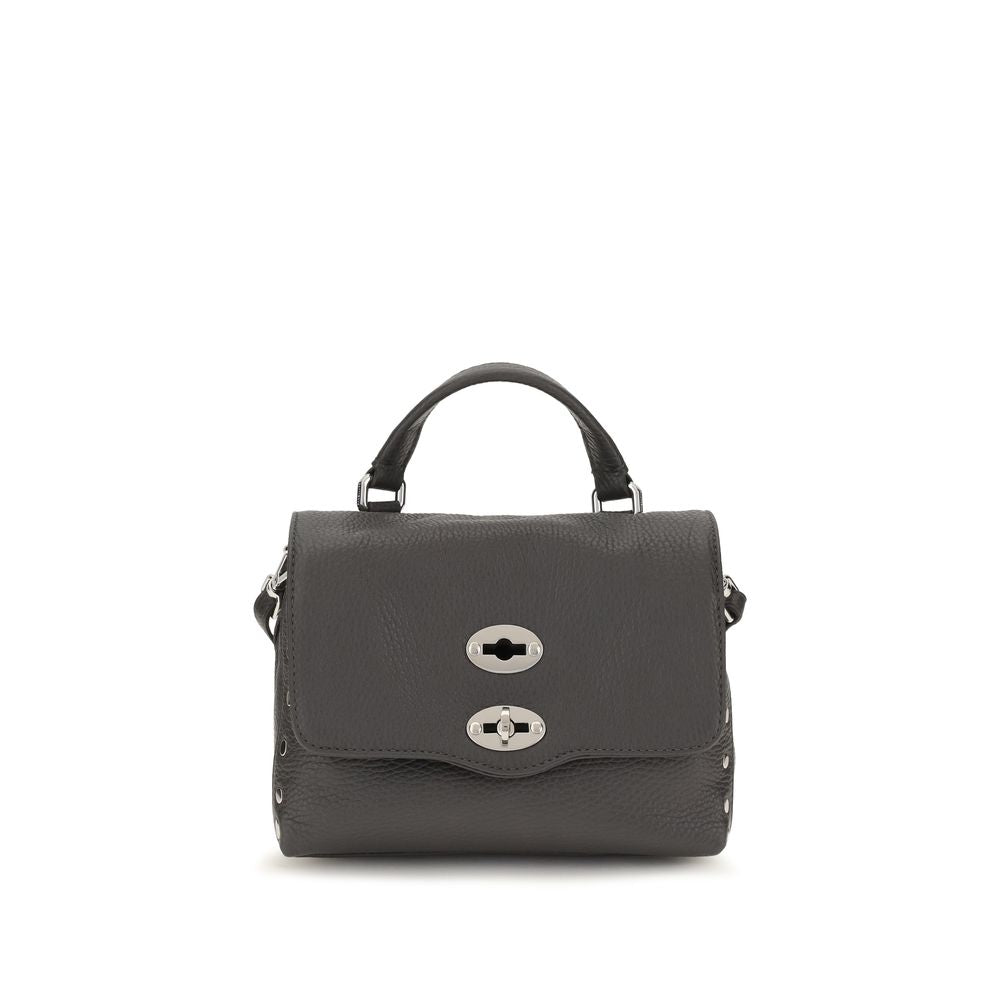 Zanellato Gray Calf Leather Baby Postina Daily Handbag
