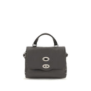 Zanellato Gray Calf Leather Baby Postina Daily Handbag