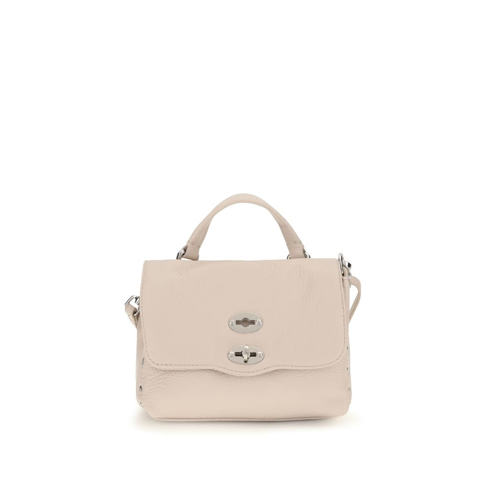 Zanellato White Calf Leather Baby Postina Daily Handbag