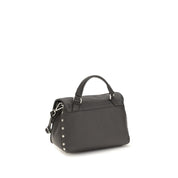 Zanellato Gray Calf Leather Baby Postina Daily Handbag