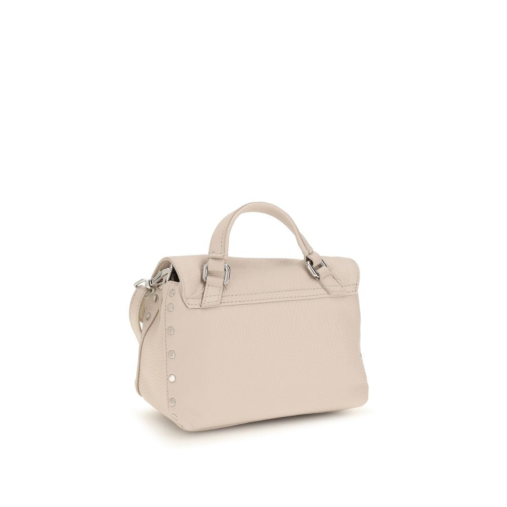 Zanellato White Calf Leather Baby Postina Daily Handbag