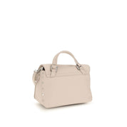 Zanellato White Calf Leather Baby Postina Daily Handbag