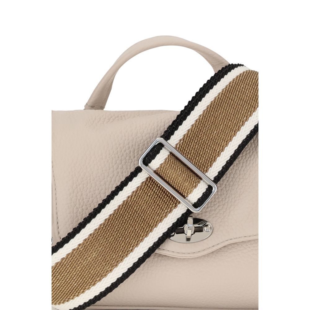 Zanellato White Calf Leather Baby Postina Daily Handbag