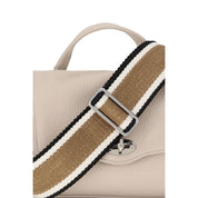 Zanellato White Calf Leather Baby Postina Daily Handbag